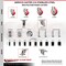 Service Caster 3 Inch 316SS Red Polyurethane Swivel 1-3/8 Inch Expanding Stem Caster Brake SCC-SS316EX20S314-PPUB-RED-TLB-138 - alternate 2
